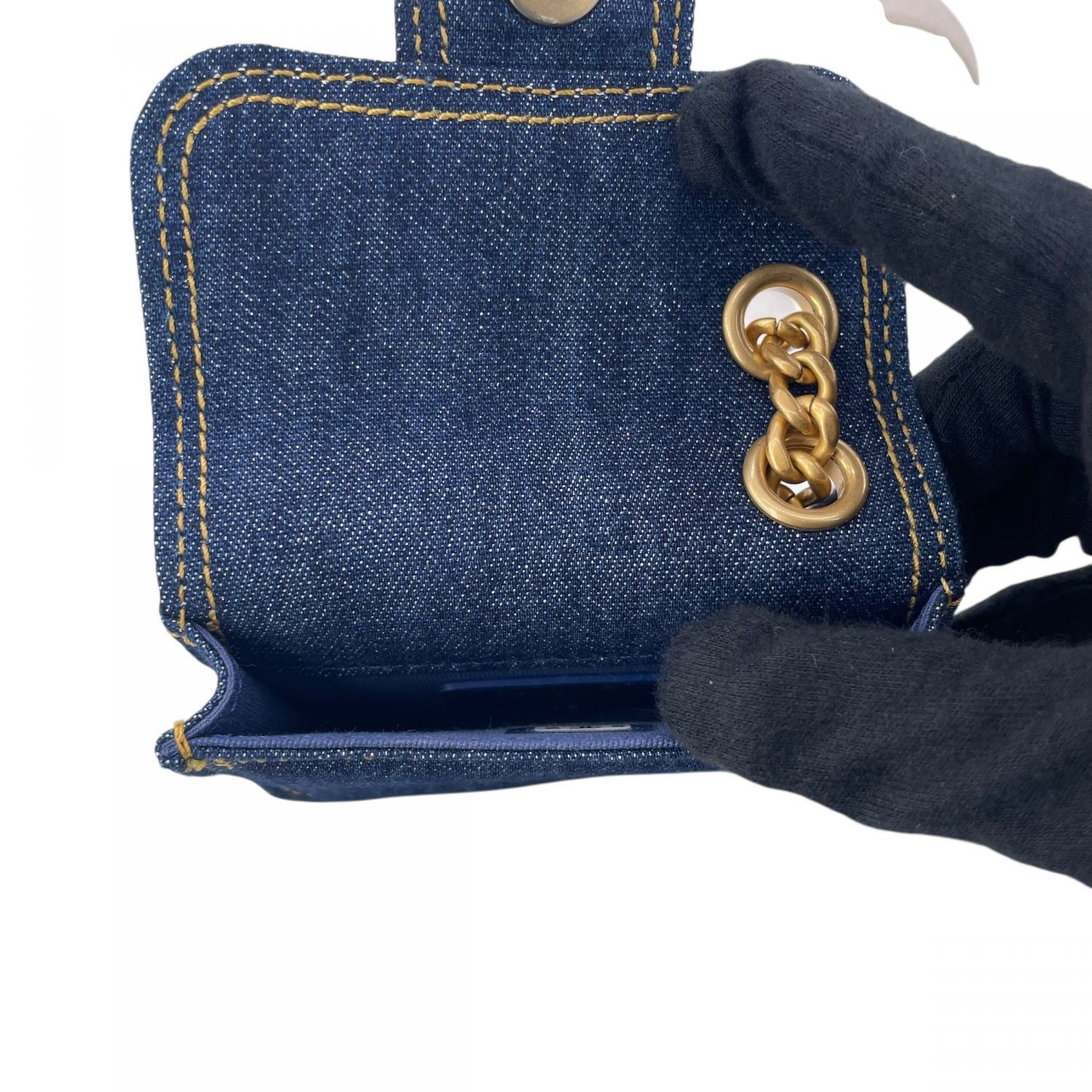 デニムバック チャームポーチ