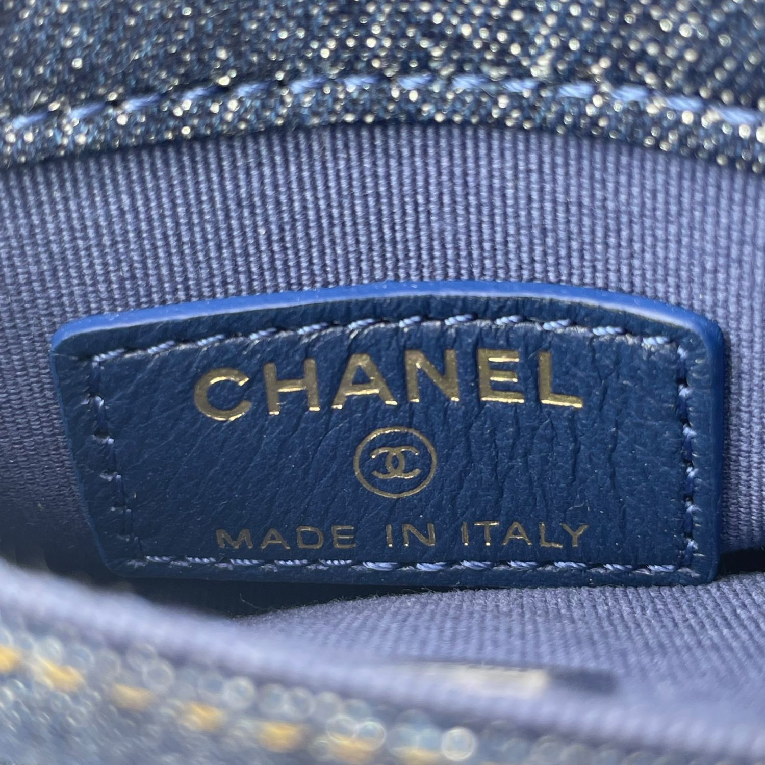 ブルー デニムバック