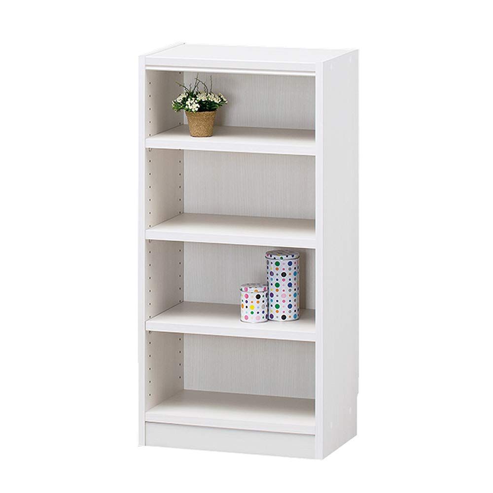 白井産業 Shirai 自由なフリーラック シェルフ 本棚 豊富なサイズ でどんな部屋にも合わせやすい 棚板耐荷重10 kg ホワイト 木目 幅44 高さ90 奥行29 cm TNL 9044 WH タナリオ