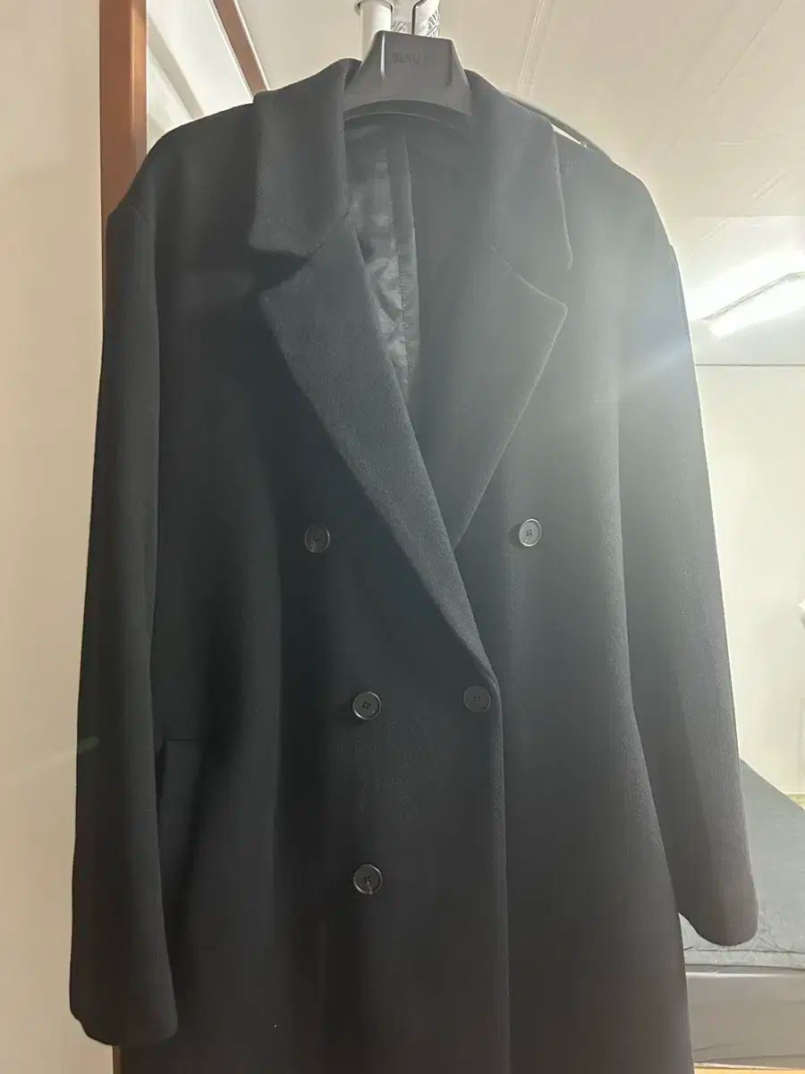 DRAW FIT プレミア ピュア カシミア ローブ ダブルコート L