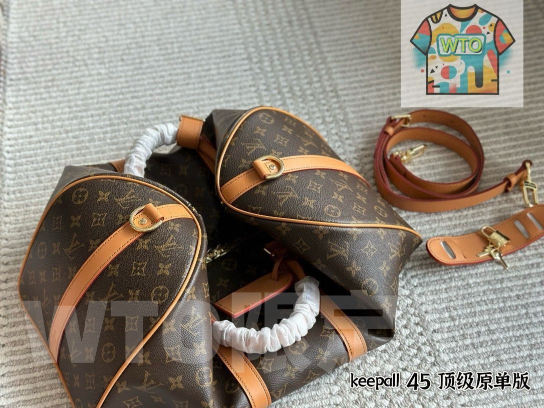  今日 Louis Vuitton ルイ ヴィトン キーポールトラベルバッグシリーズ レトロアート雰囲気搭載 ハンドバッグ バッグ