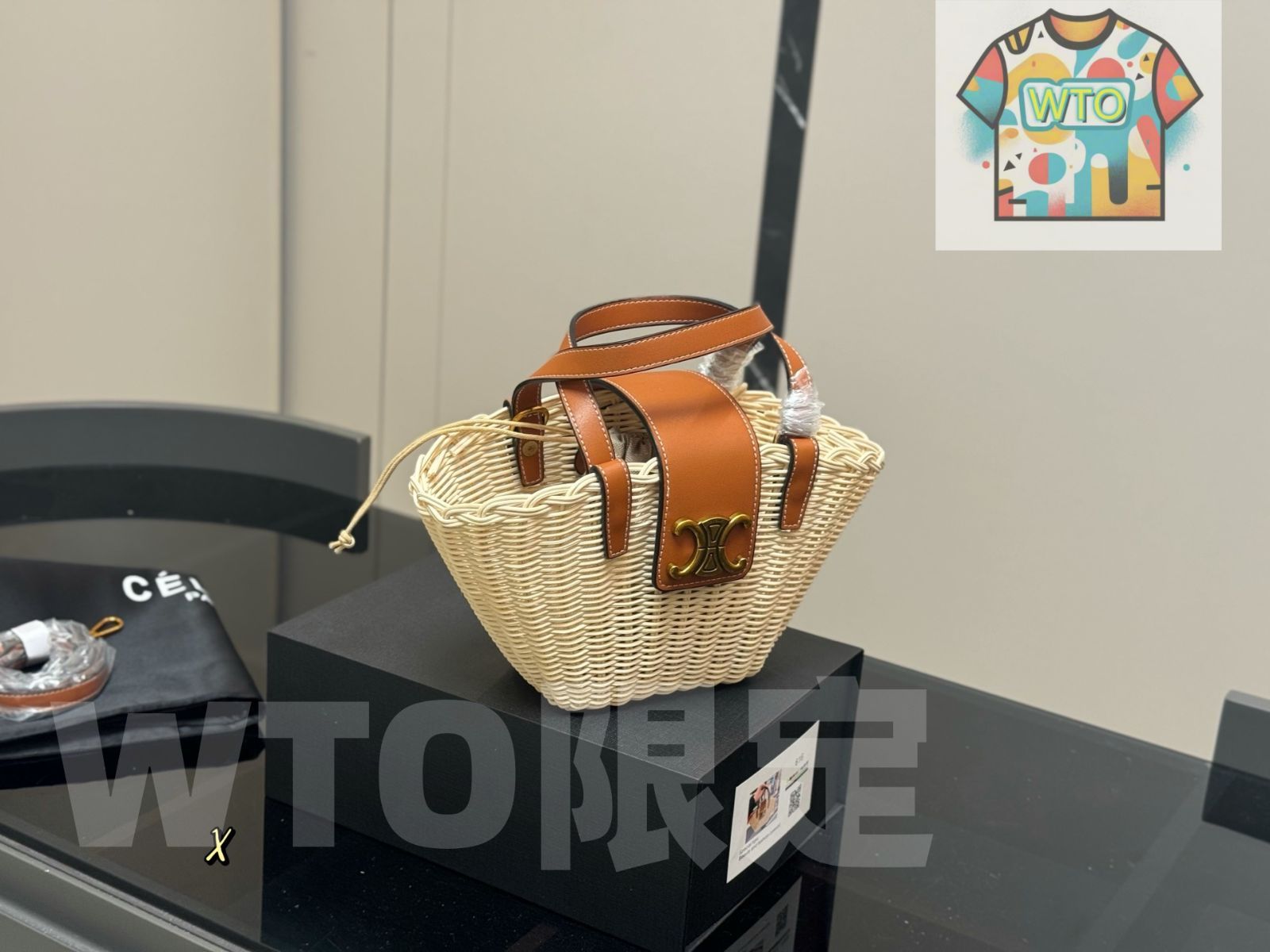 今日 Celine セリーヌ ティーンクーフィンバスケットバッグ新シリーズ 柳条×天然レザー 搭載