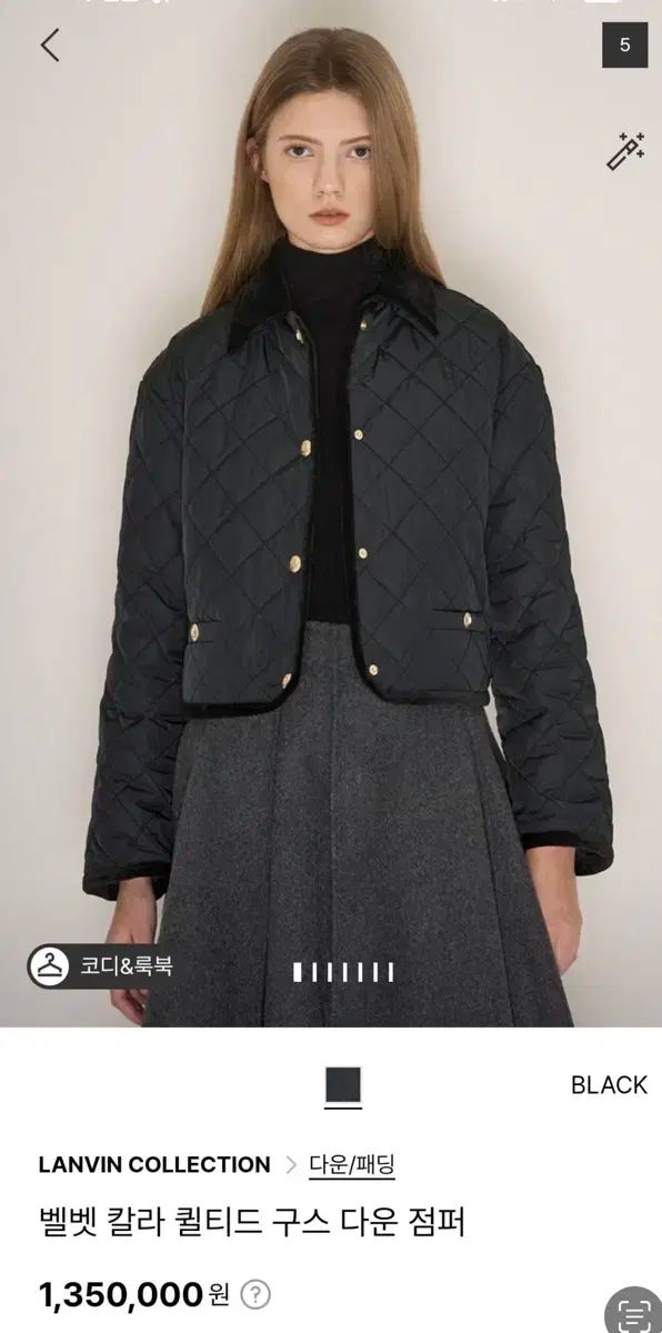 LANVIN ツアーベルベット キルト グース ダウン アウター LANVIN ダウン TIME the CASHMERE