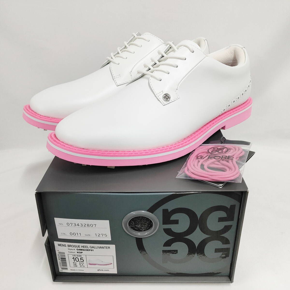 新品 未使用 ジーフォア ギャリバンター ゴルフシューズ ホワイト 27.5