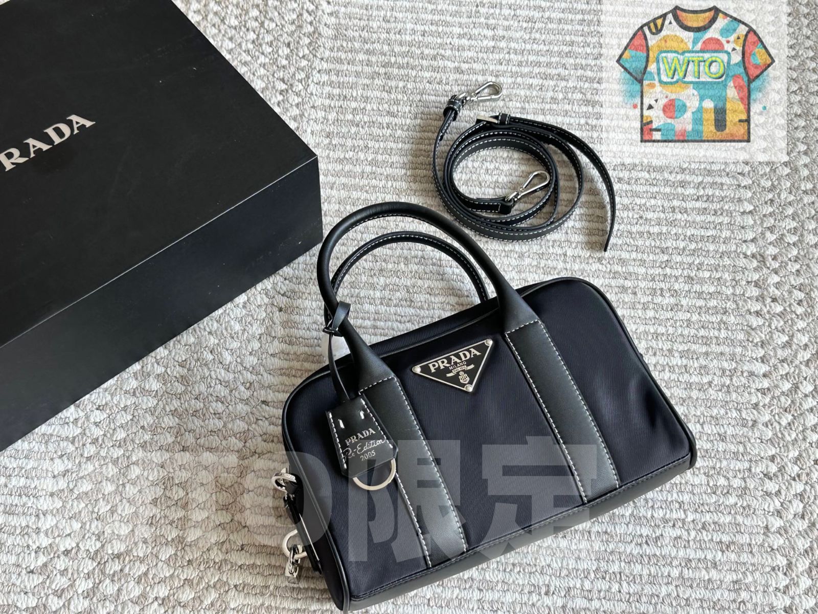 今日 Prada プラダ ボストンバッグ シリーズ 柔らかいナイロン素材で大容量が特徴