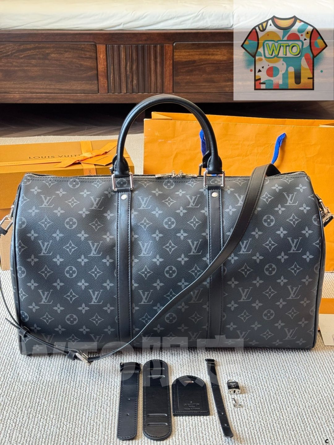  今日 Louis Vuitton ルイ ヴィトン キーポール50シリーズ 世界的に リミテッドデザイン旅行バッグ ハンドバッグ バッグ