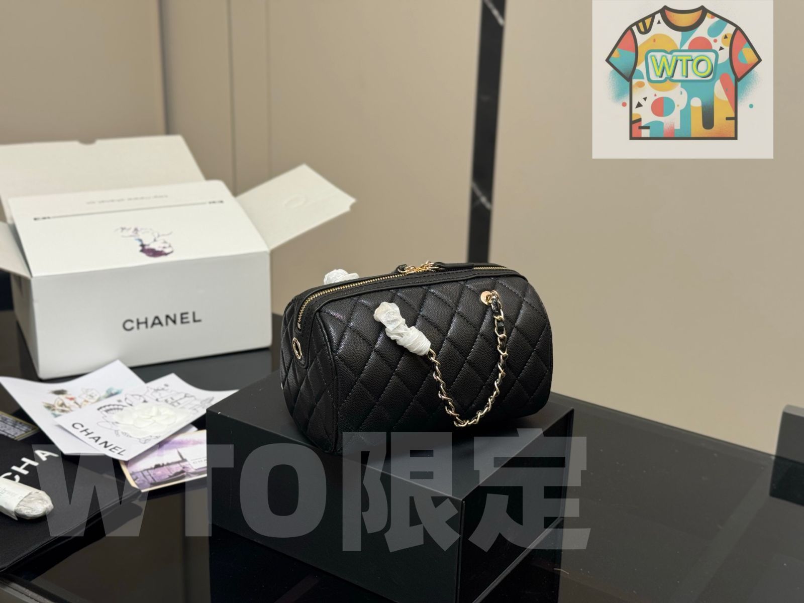  今日 Chanel シャネル 折りたたみ式ボックスと飛行機型ボックス付き ボウリングバッグシリーズ 時代を超越したデザイン ハンドバッグ バッグ