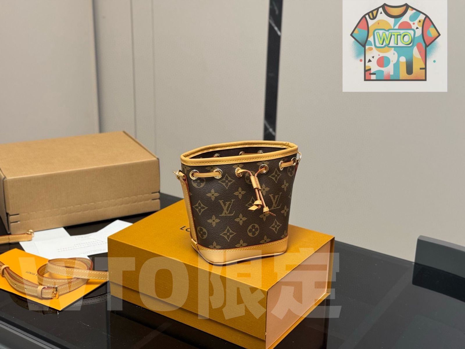 今日 Louis Vuitton ルイ ヴィトン ナノバケットバッグシリーズ 人気老花デザイン