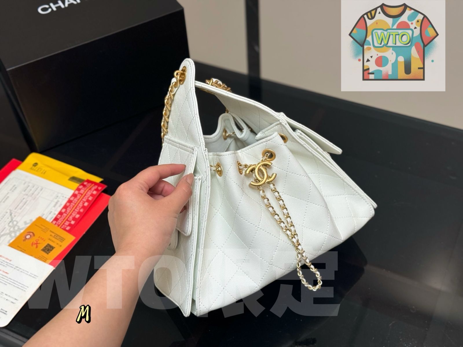 今日 Chanel シャネル 折りたたみ式ボックス付き 25バッグシリーズ 柔らかいキャビアレザーで耐磨耗性