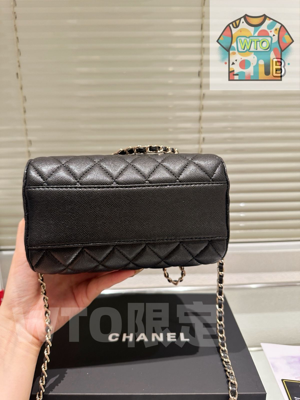  今日 Chanel シャネル ボウリングバッグシリーズ ライチ革素材搭載 ハンドバッグ バッグ