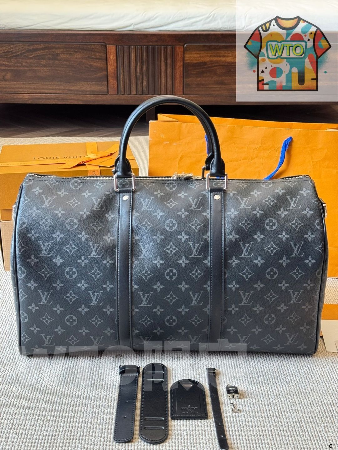 今日 Louis Vuitton ルイ ヴィトン キーポール50シリーズ 世界的に リミテッドデザイン旅行バッグ