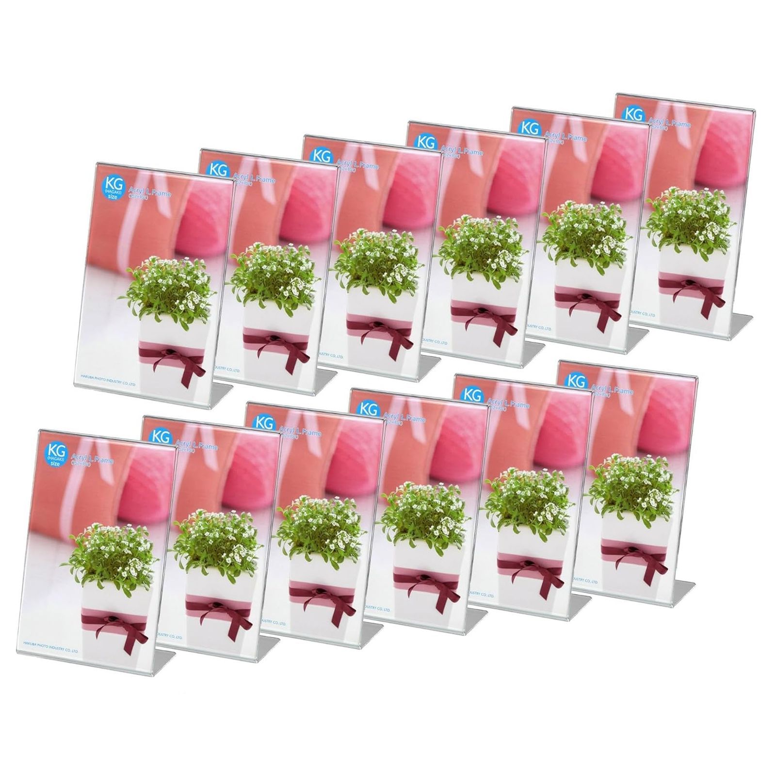 ハクバ HAKUBA フォトフレーム アクリルLフレーム ハガキ KG サイズ タテ セット KGT 写真たて POPフレーム メニュースタンド