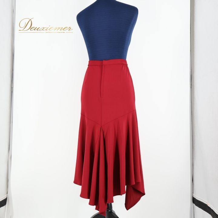 社交ダンス 衣装 スカート チャコット Chacott レッド系 無地 レッスン