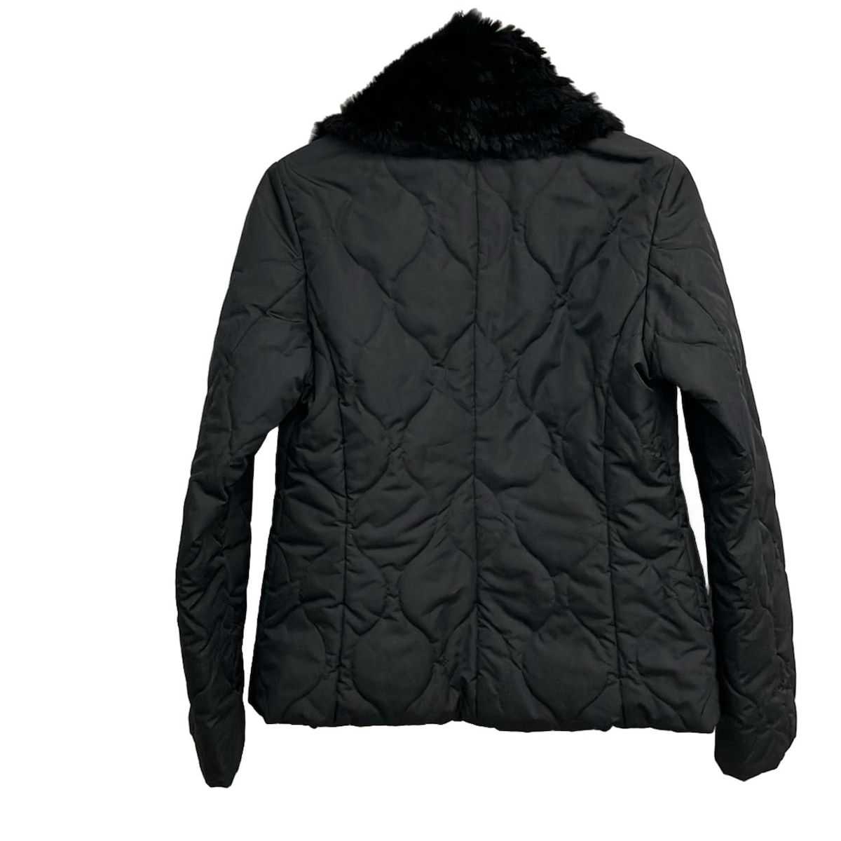 23区 ニジュウサンク コート サイズ40 M レディース - 黒 長袖 ラビット ラパン マフラー取り外し可 中綿 冬