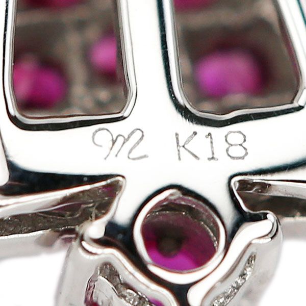 笠原真寿美/レ・エッセンシャル ルビー ペンダントトップ ダイヤモンド