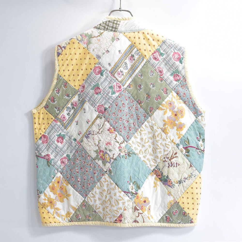 Remake ハンドメイド デザイン リメイク パッチワーク キルト ベスト