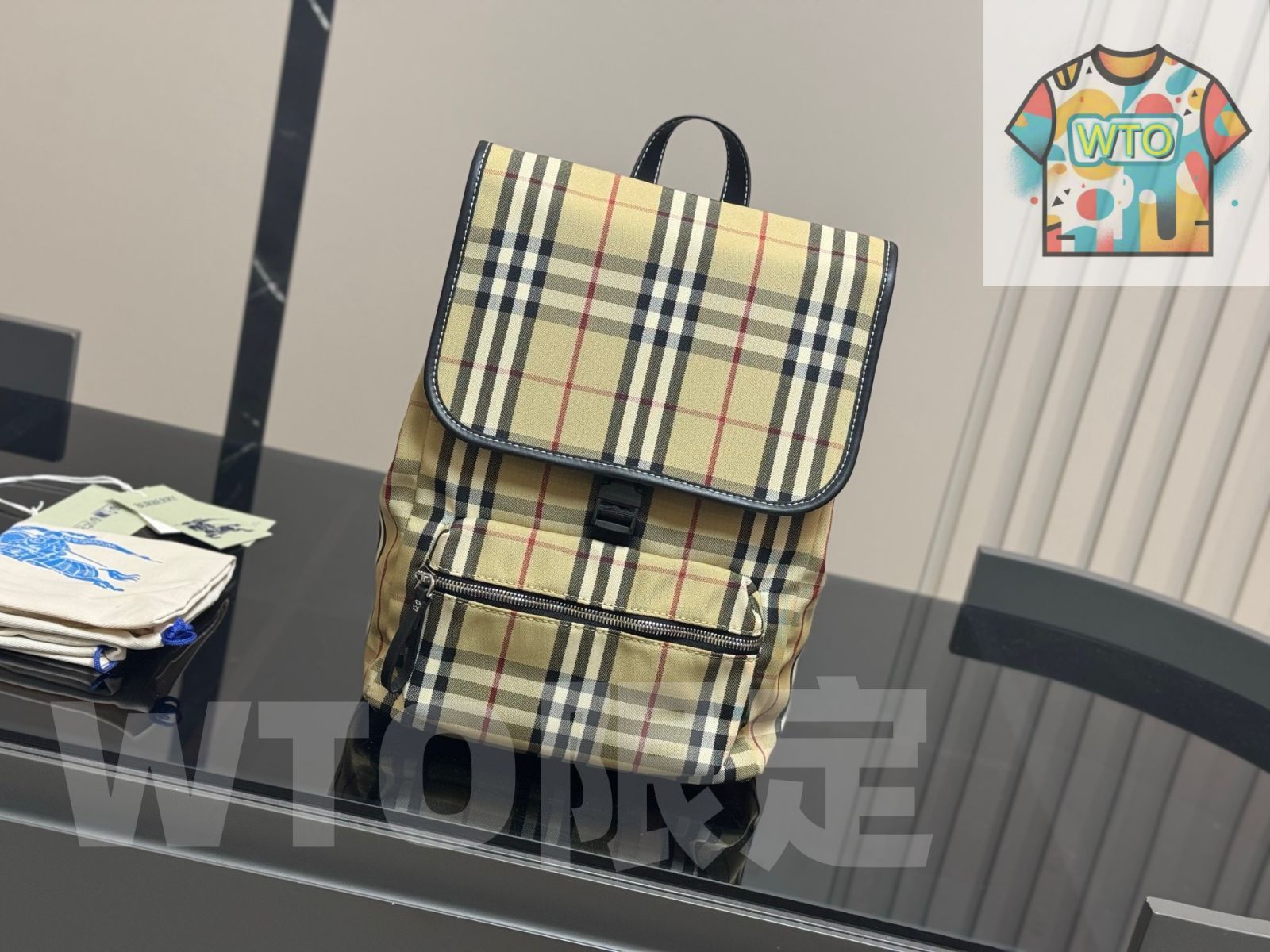 今日 Burberry バーバリー バックパック シリーズ 柔軟なナイロン素材で軽量かつ収納力に優れる-WTO輸入2