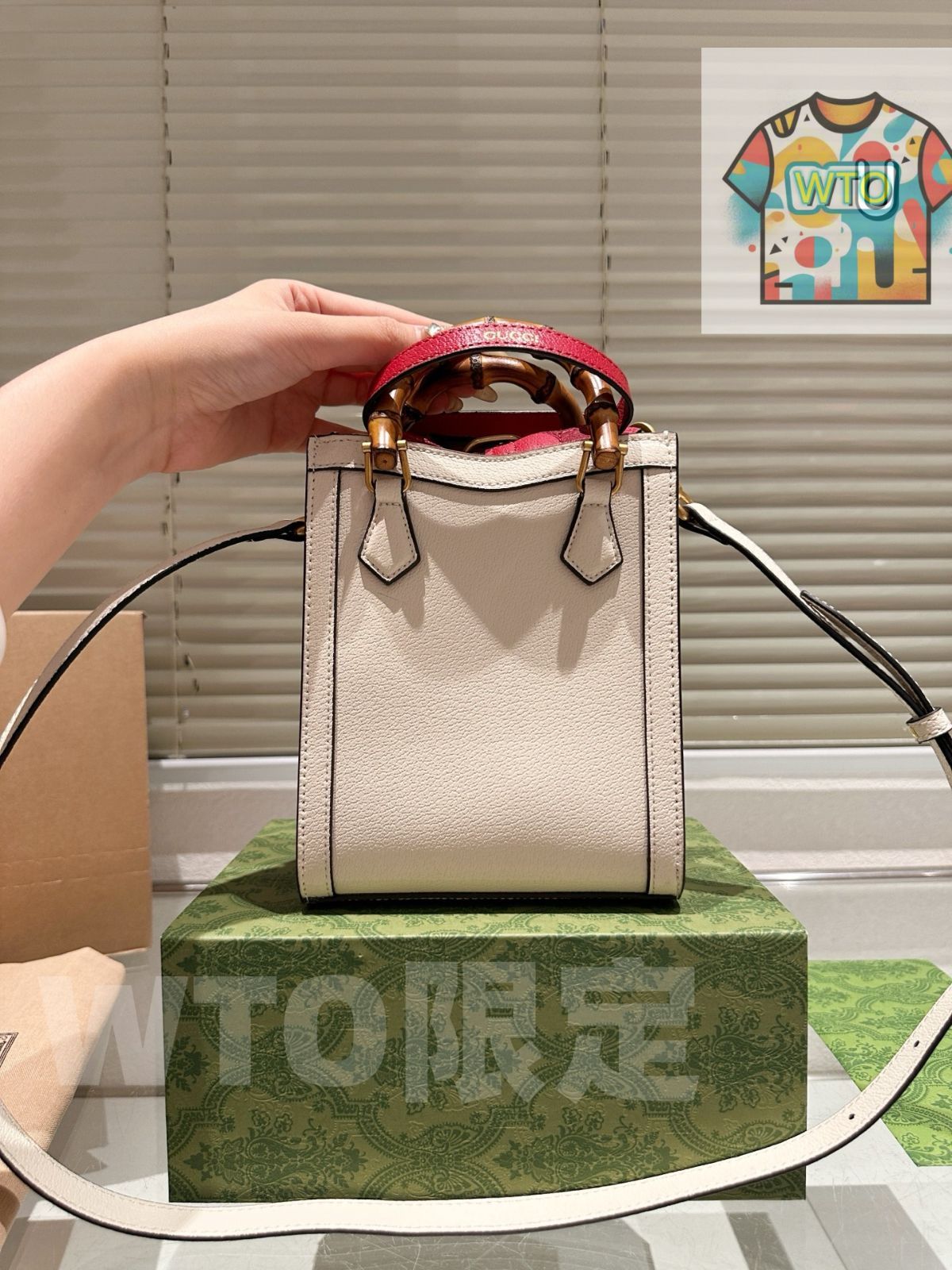 今日 Gucci グッチ ディアナ竹節ハンドバッグ シリーズ クラシック竹節とバックルのデザインが特徴-WTO輸入2