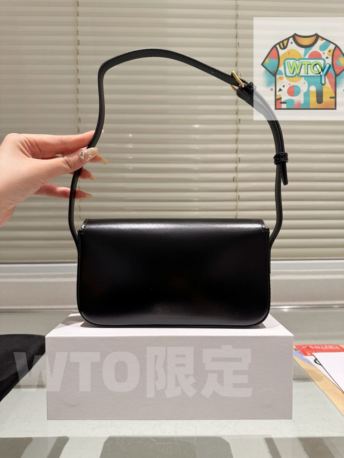 今日 Celine セリーヌ トリオンフェシリーズ レトロ感あふれる長方形廓形デザイン-WTO輸入2