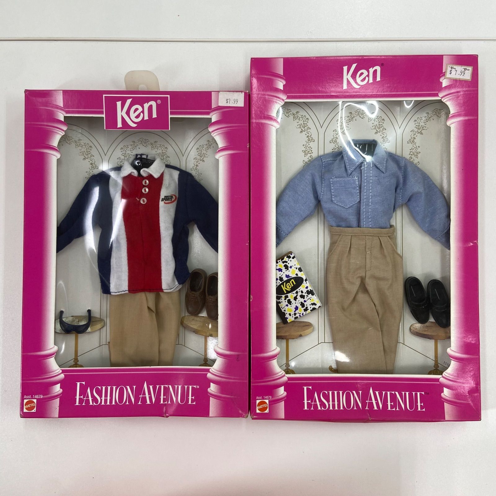 レトロ Barbie バービー ケン ファッション アベニュー 1995 服 セット 着せ替え ヴィンテージ レトロ