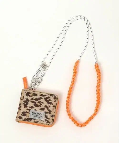 niko and ニコアンド ヒョウ柄 レオパード 財布 ストラップ セット