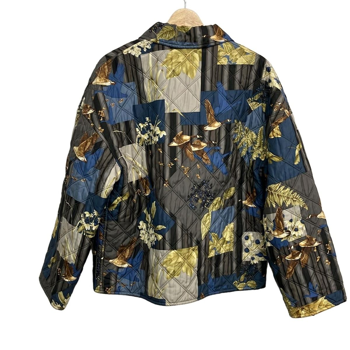 FERRAGAMO SalvatoreFerragamo サルバトーレフェラガモ コート サイズM レディース - ブルーグレー×ダークグレー×マルチ 長袖 冬