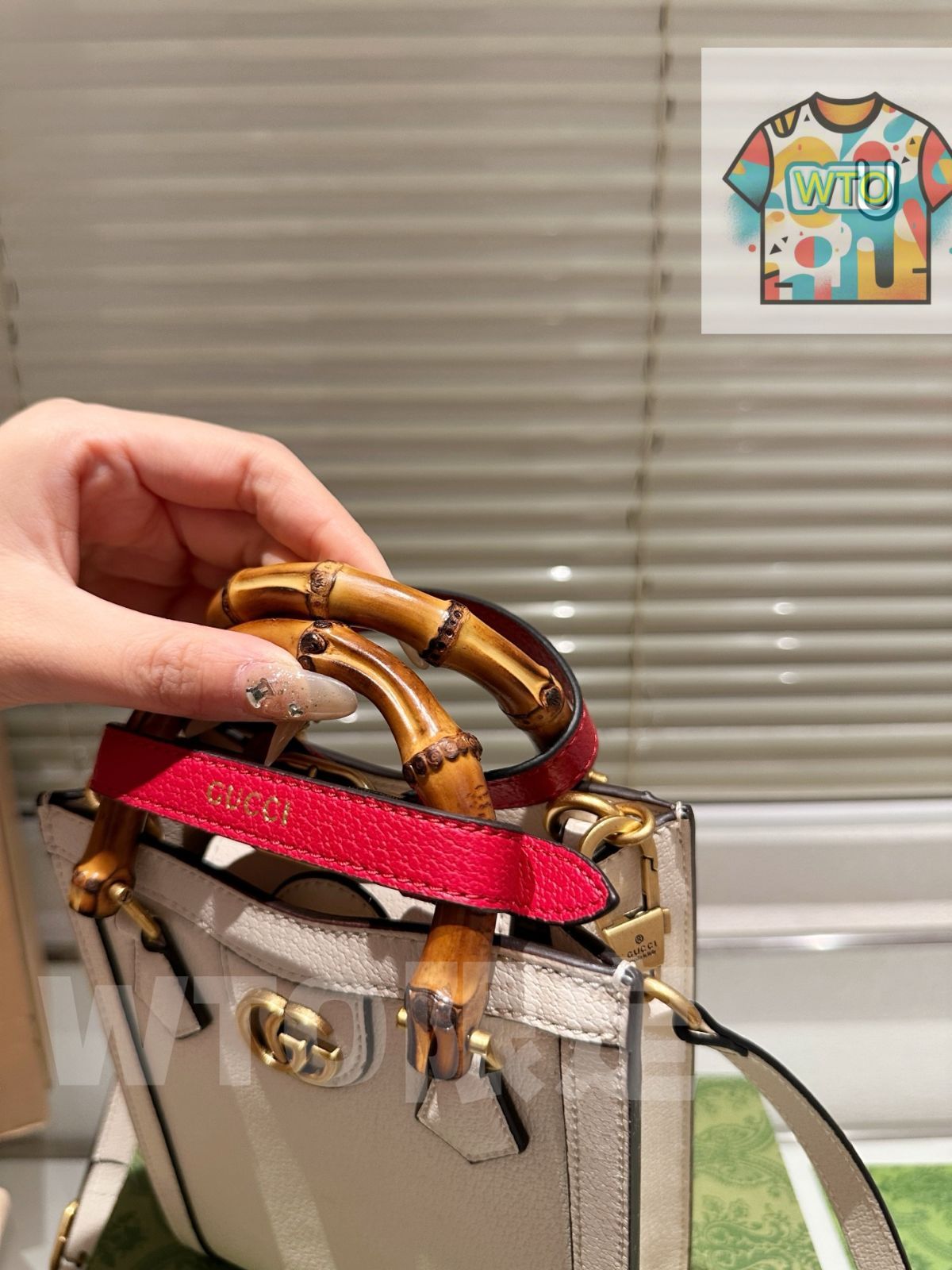 ディアナ竹節ハンドバッグ