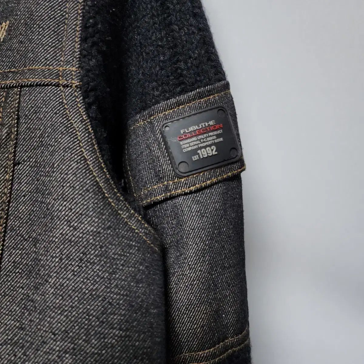 生デニム ジップアップ