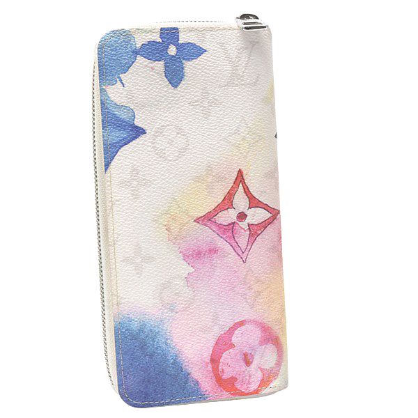 ルイヴィトン 財布 レディース ジッピーウォレットヴェルティカル ファスナー長財布 モノグラムウォーター カラフル Louis Vuitton M 80499