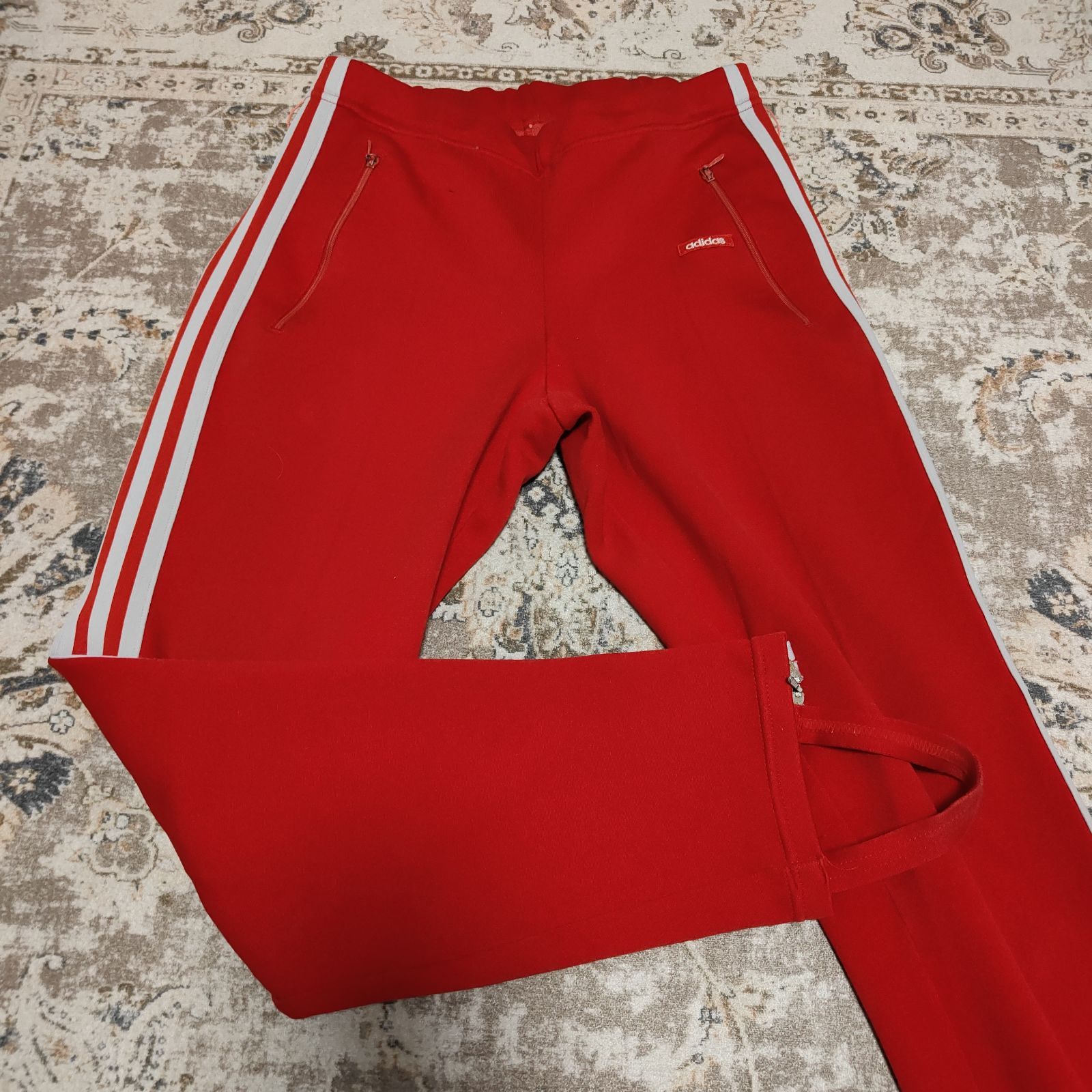 アディダス ADIDAS ATS-44F ジャージ トラックパンツ 1 サイズ 赤