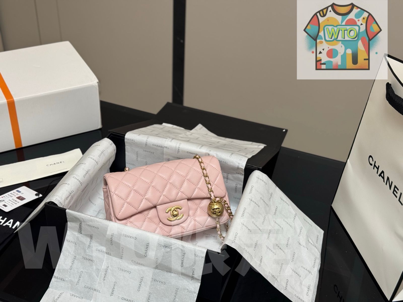  WTO通販 Chanel G Ball Flap Bag シャネル ゴールドボール フラップ バッグ-WTO輸入-XNR 73 ショルダーバッグ ショルダーバッグ