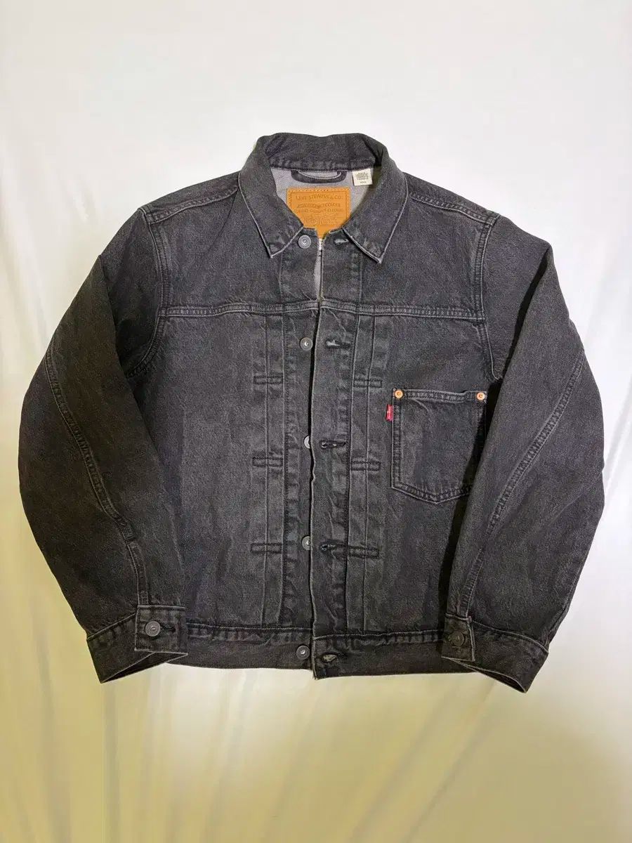 リーバイス タイプ1 ブラックデニム トラッカー sサイズ