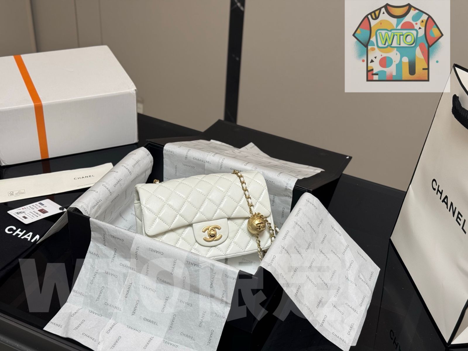 WTO通販 Chanel G Ball Flap Bag シャネル ゴールドボール フラップ バッグ-WTO輸入-XNR73