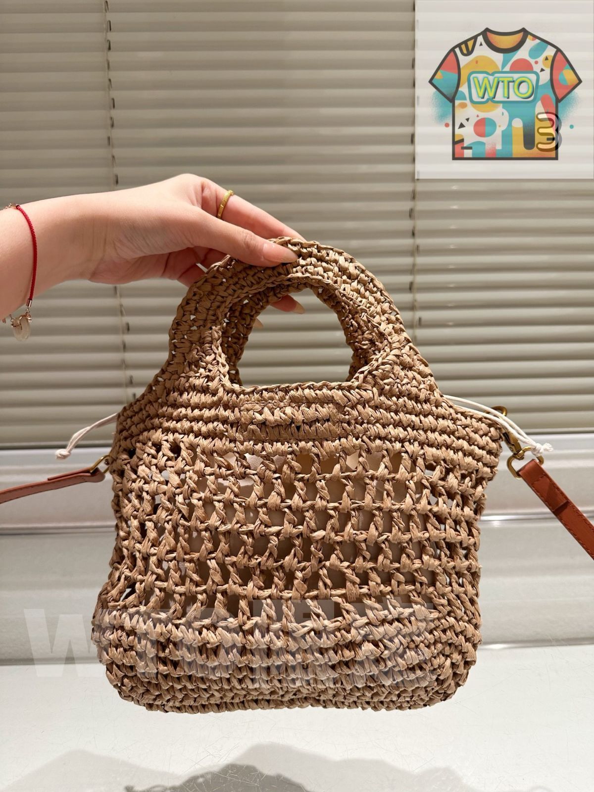 WTO通販 YSL Woven Tote Bag イヴ サンローラン ウーブントートバッグ-WTO輸入-HDO53