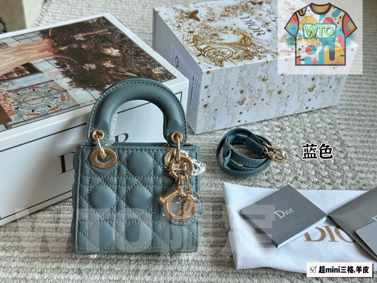  WTO通販 Dior Lady ディオール レディー ミニ-WTO輸入-DUS 54 ショルダーバッグ ショルダーバッグ