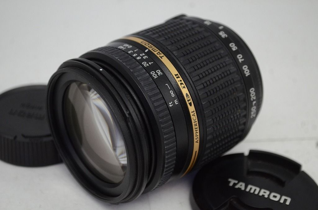 TAMRON AF 18-250mm F3.5-6.3 Di II LD Aspherical IF MACRO A18 Nikon Fマウント APS-C フード付 251021u