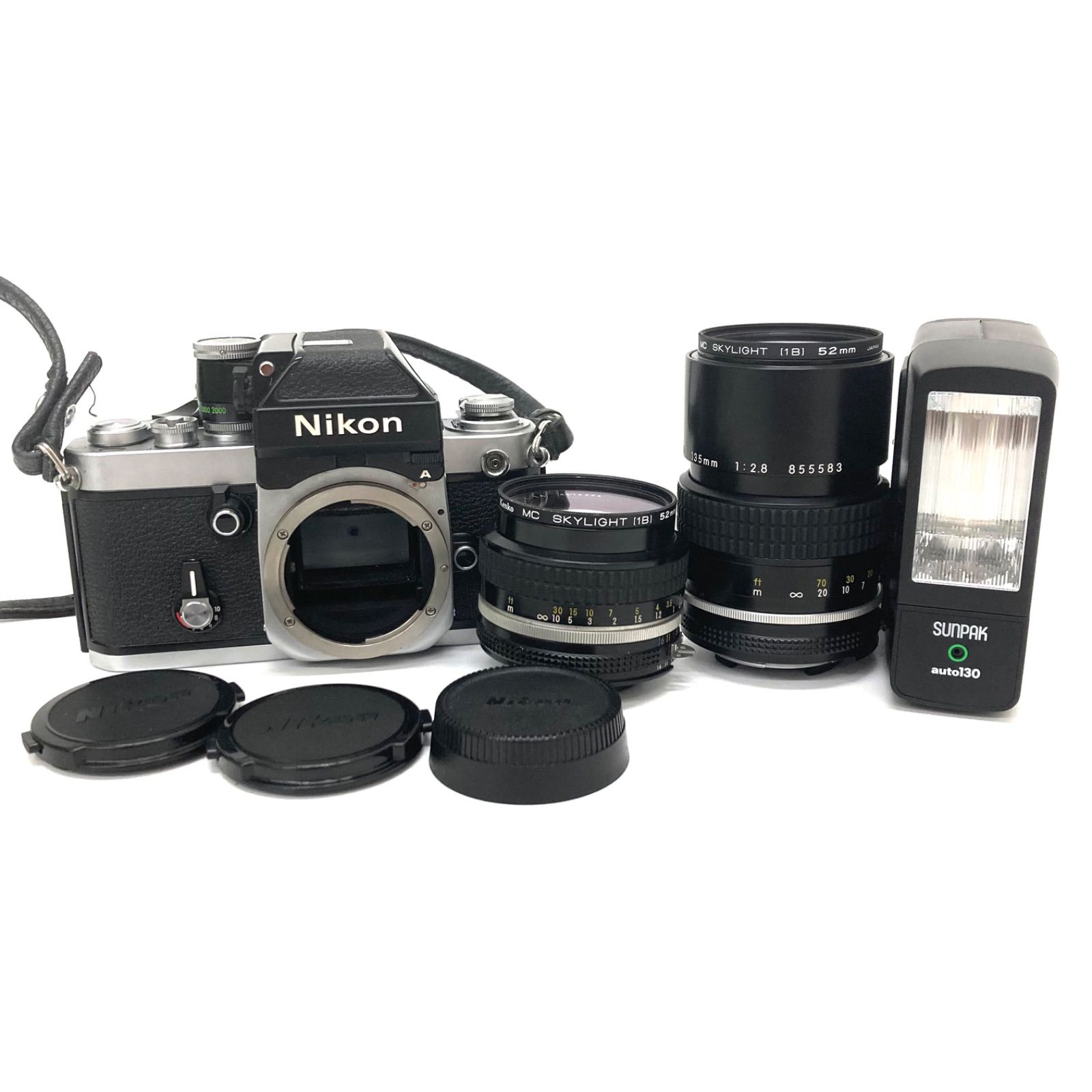 Nikon ニコン F2 フォトミック NIKKOR 50mm 1 1.4 135mm 1 2.8 レンズ ストロボ フィルムカメラ ジャンク