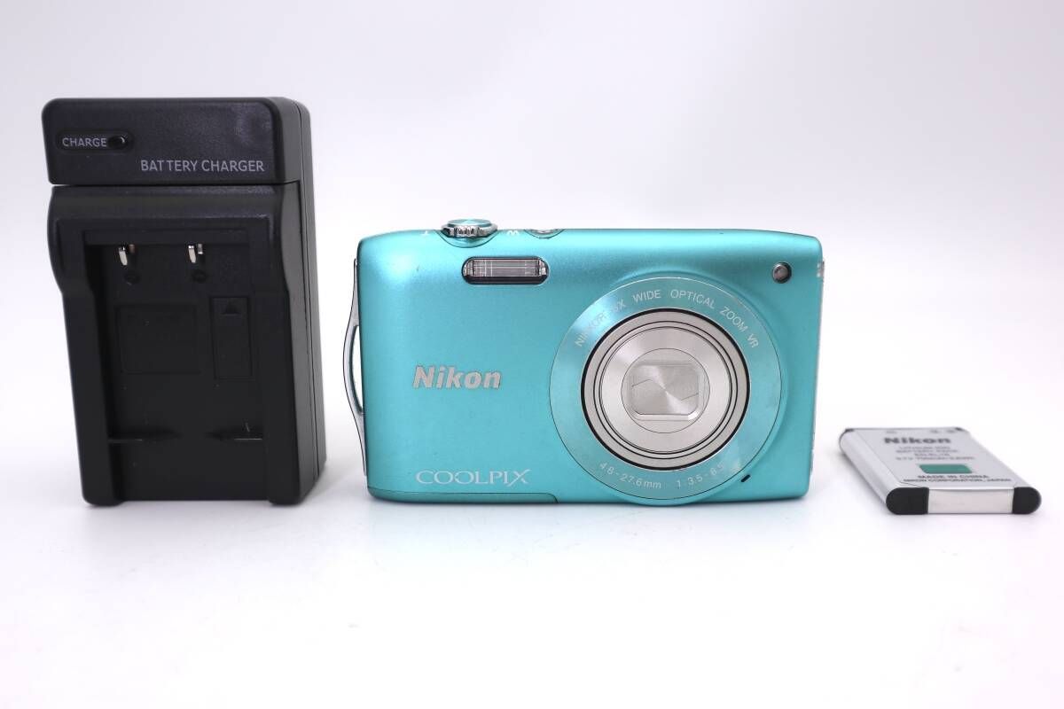 Nikon COOLPIX S3300 ニコン コンパクトデジタルカメラ ブルー f10981