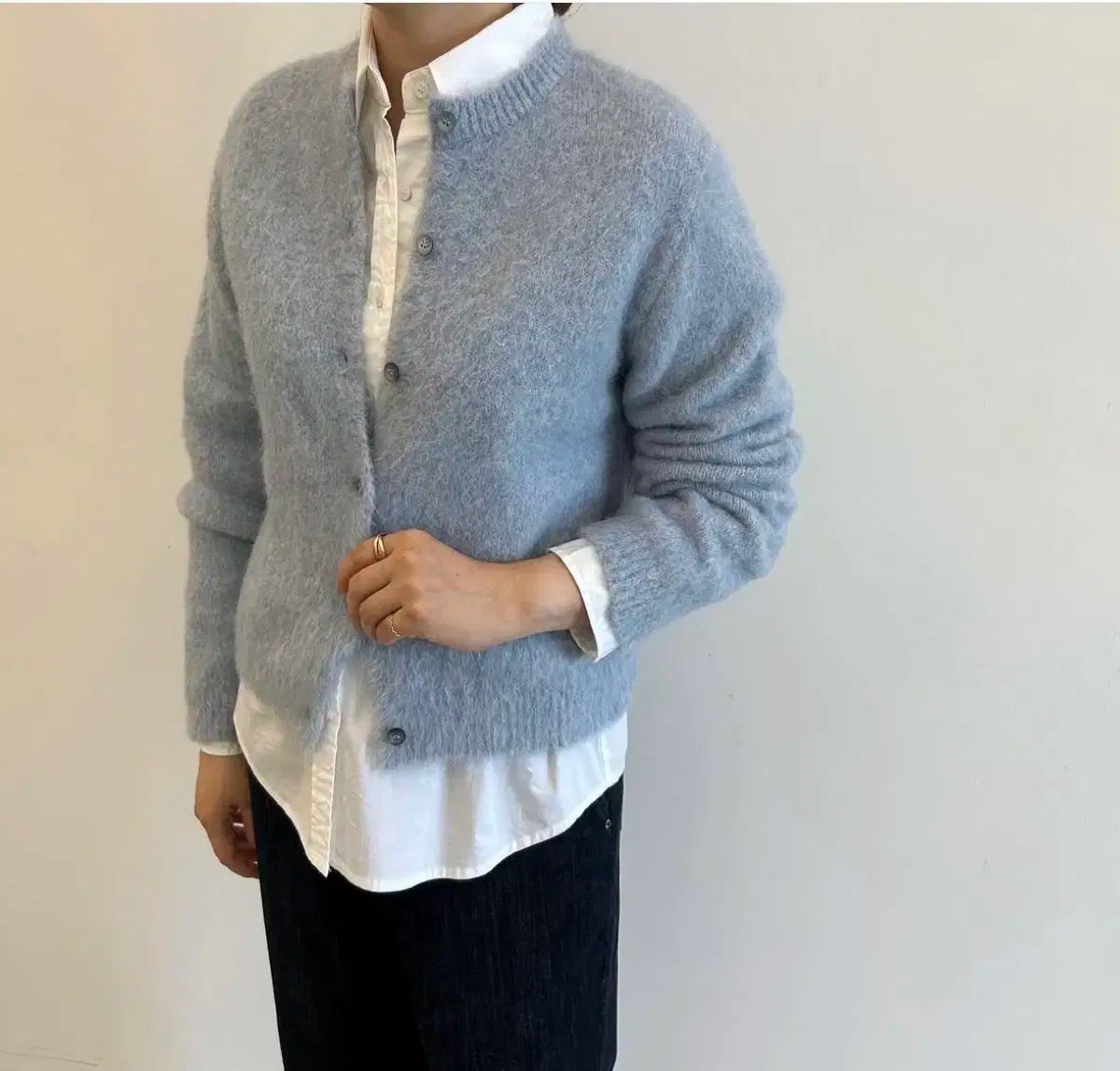 レディース ノーブランド 卸売 デリー アルパカ パーカ ライトブルー