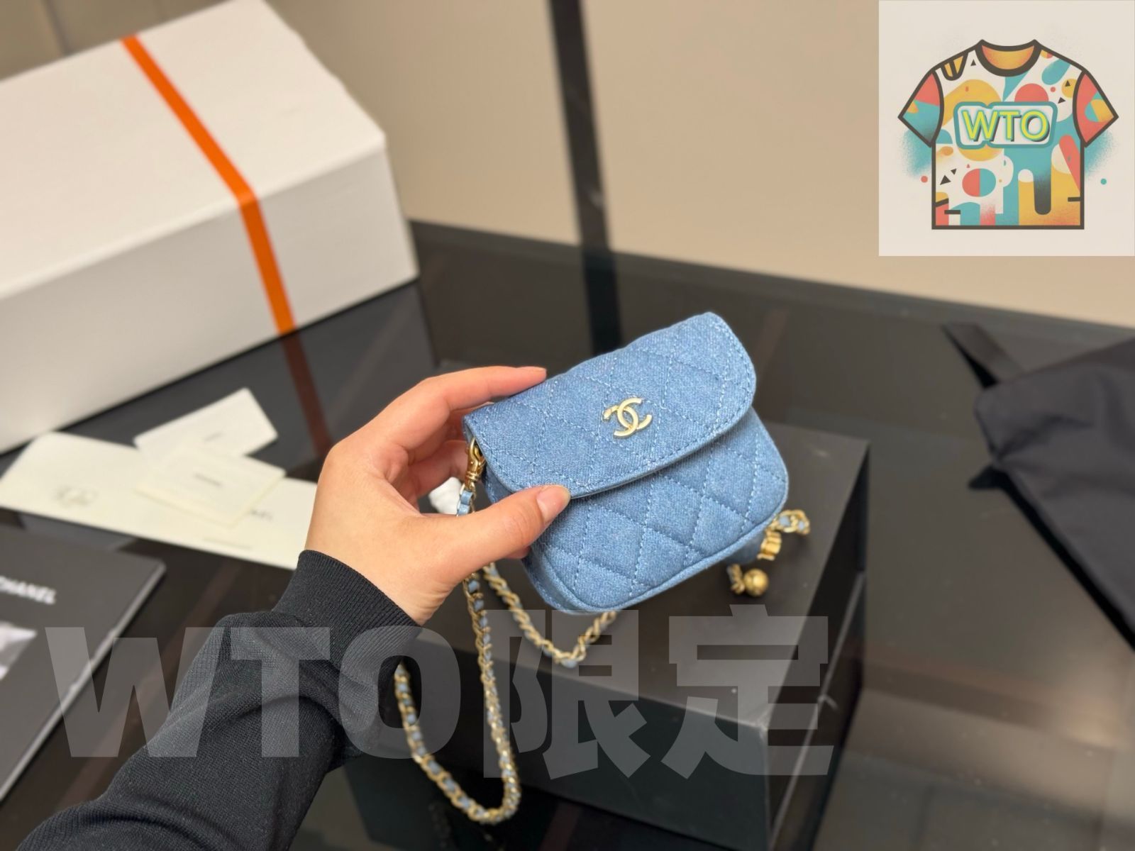 WTO通販 Chanel Mini Denim WOC シャネル ミニ デニム ウォック-WTO輸入-OIS03