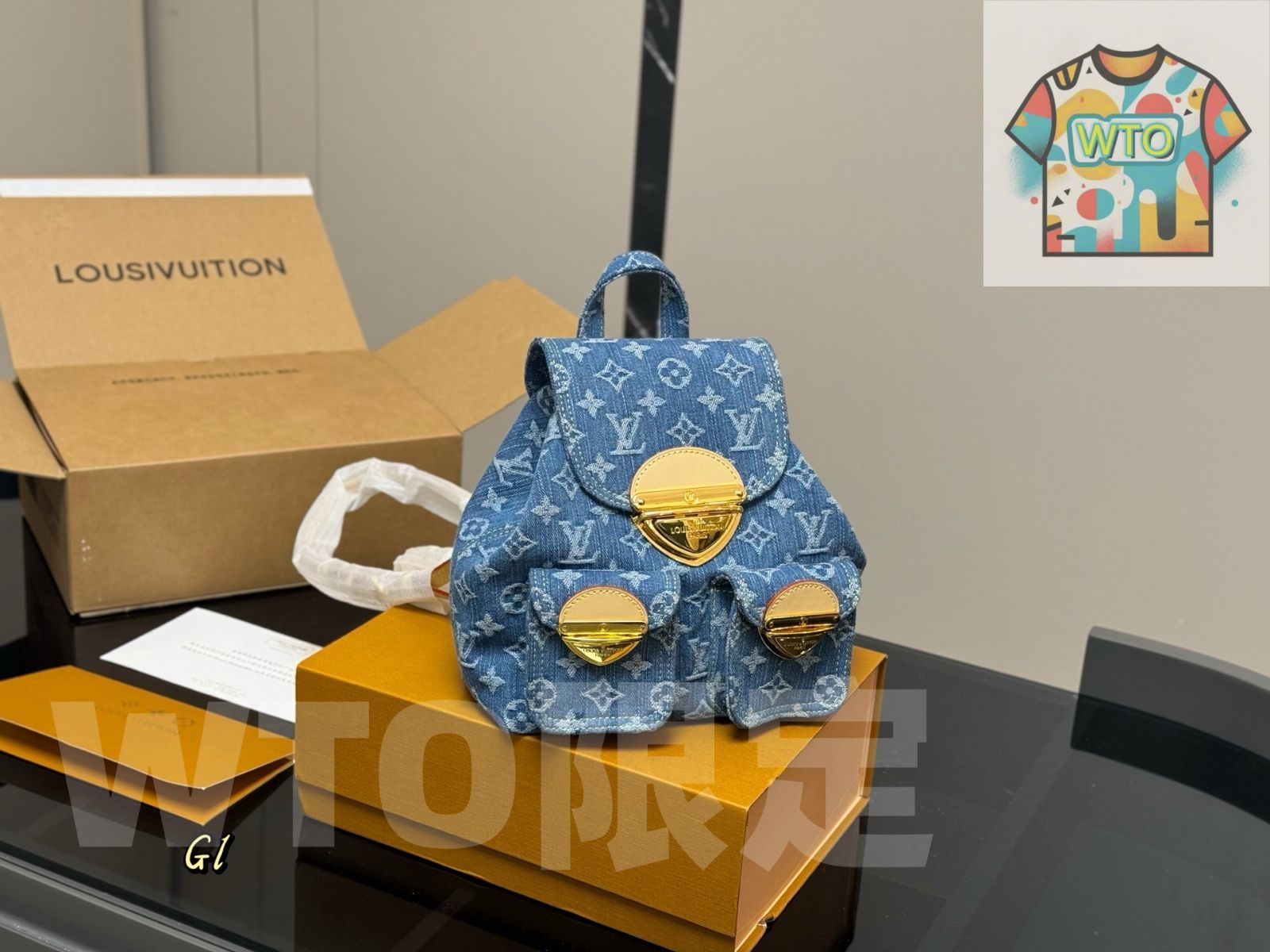 WTO通販 LV Denim Backpack ルイ ヴィトン デニム バックパック-WTO輸入-MYY83