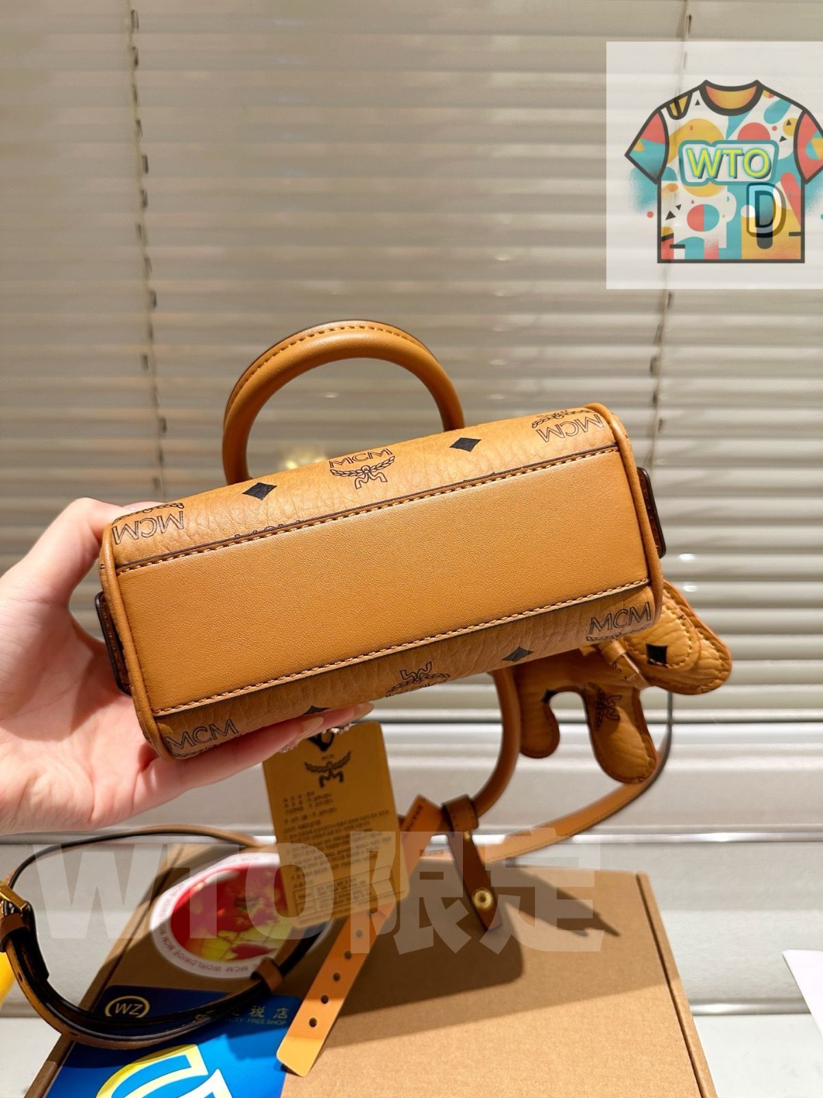  WTO通販 MCM Ella Pillow Bag エムシーエム エラ ピロー バッグ-WGR 52-WTO輸入-ADO 92 三つ折り財布 折り財布