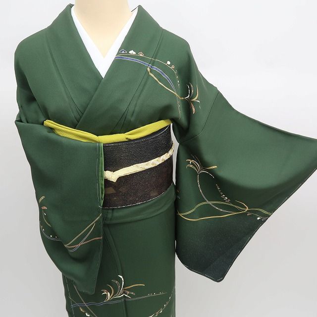 みーちゃん✾ｍ2006＊正絹 単衣 手縫い仕立て 訪問着 みーちゃん✾m2006＊正絹 単衣 手縫い仕立て 訪問着 みーちゃん