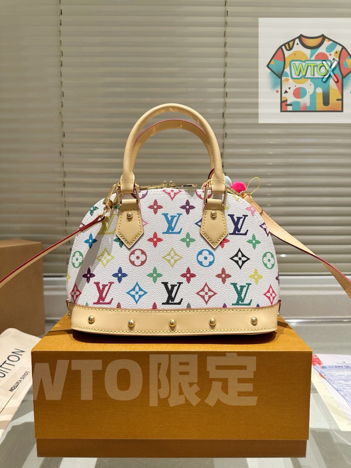 WTO通販 LV x Takashi Murakami Alma BB Epi Leather Bag ルイ ヴィトン 村上隆 アルマ BB エピ レザー バッグ-WTO輸入-ZRQ87
