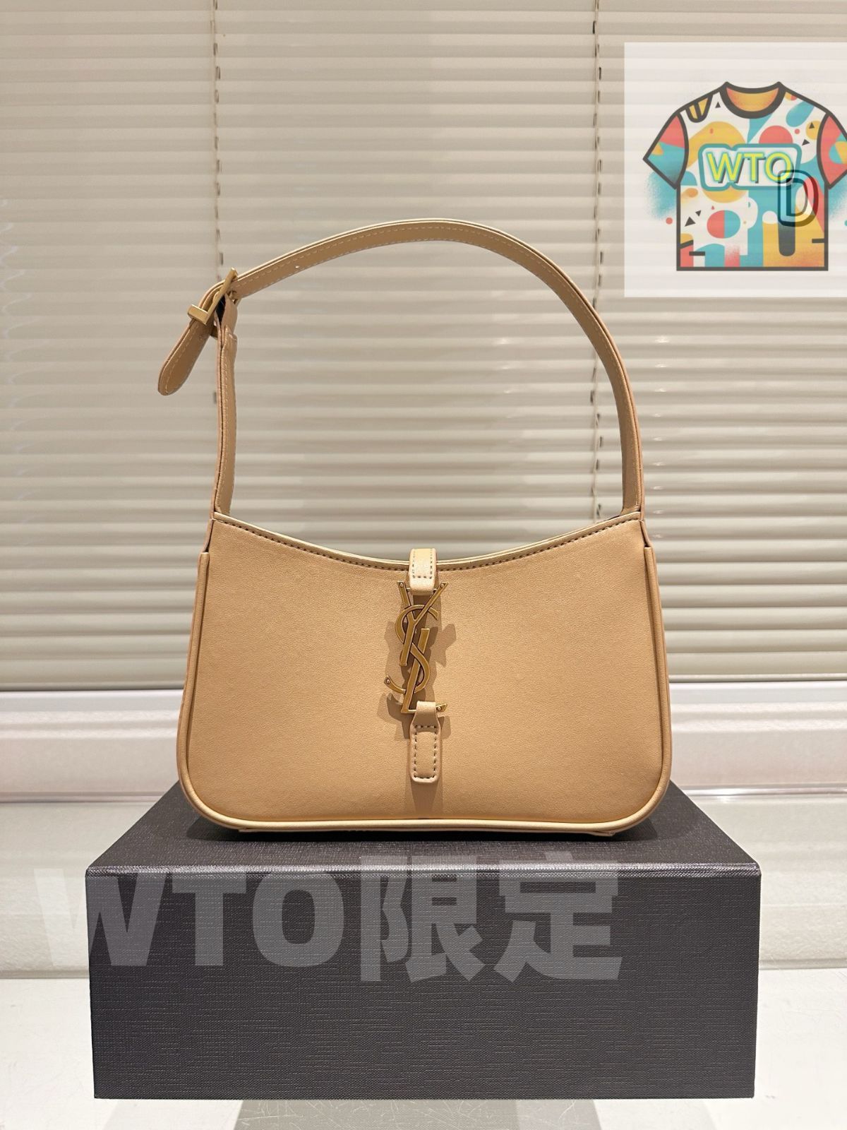 今日 Cute YSL キュートイエスラン スムースレザー アリアンドバッグ