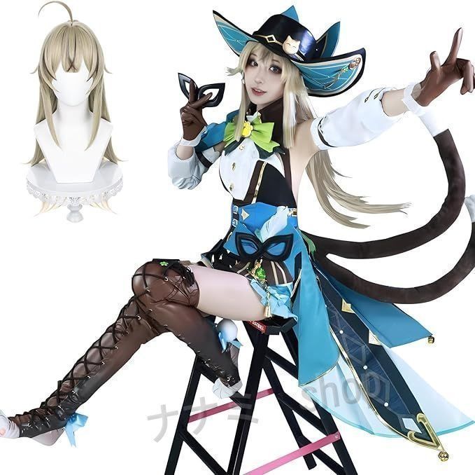 原神 げんしん 綺良々 倩影游侠コスプレ衣装 豪華版 フルセット コスプレ衣装 アクセサリー ウィッグ付き&靴追加購入可 コスチューム c