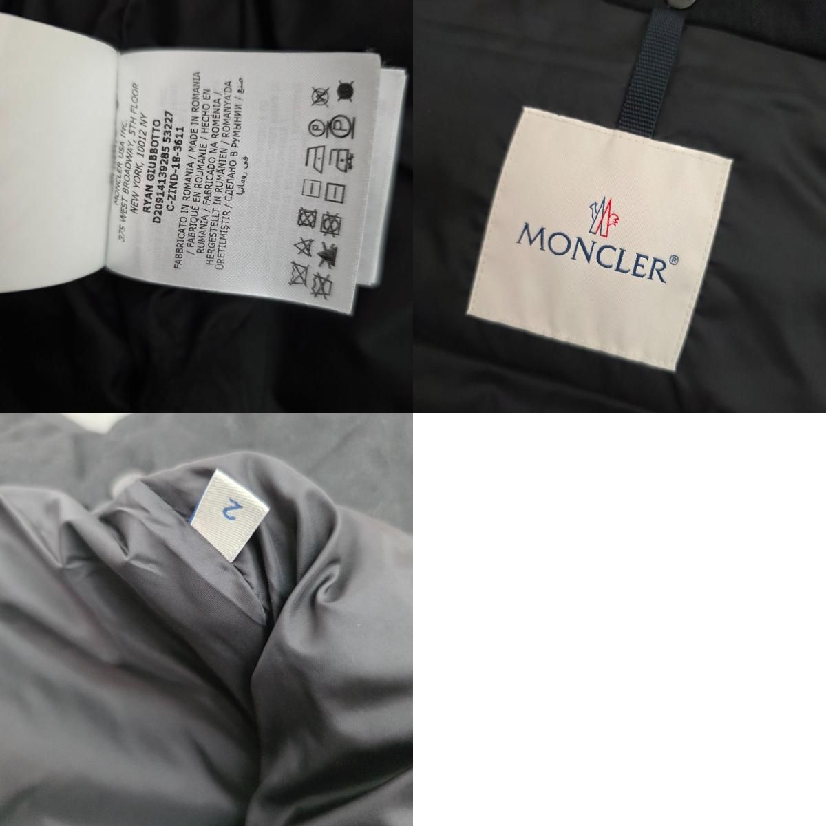 ◆美品★牛革ワッペン★RYAN★ライアン★サイズ2★モンクレール★ ◇美品☆牛革ワッペン☆RYAN☆ライアン☆サイズ2☆モンクレール☆