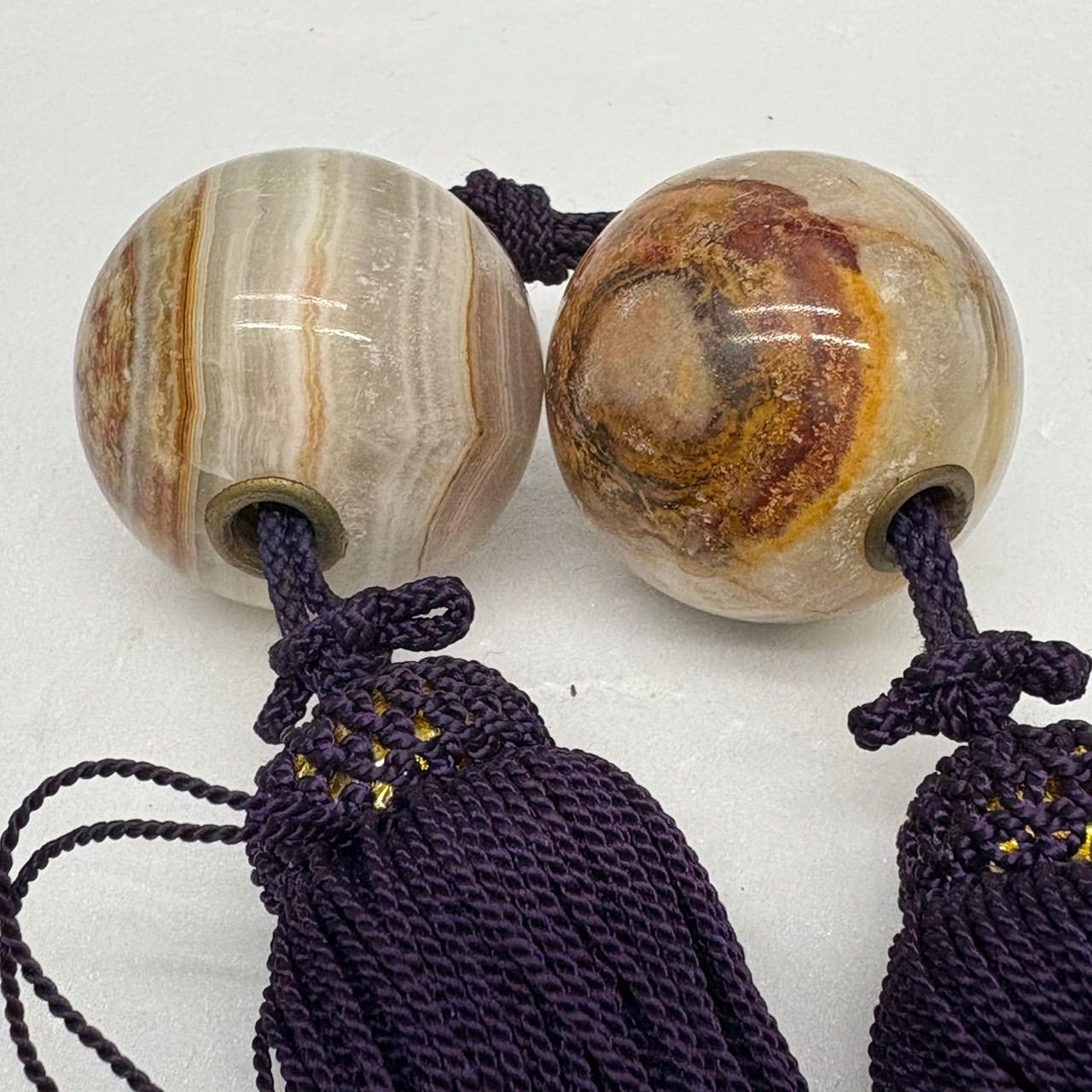 風鎮】オニックス めのう 高級 掛け軸 石材 飾り - メルカリ