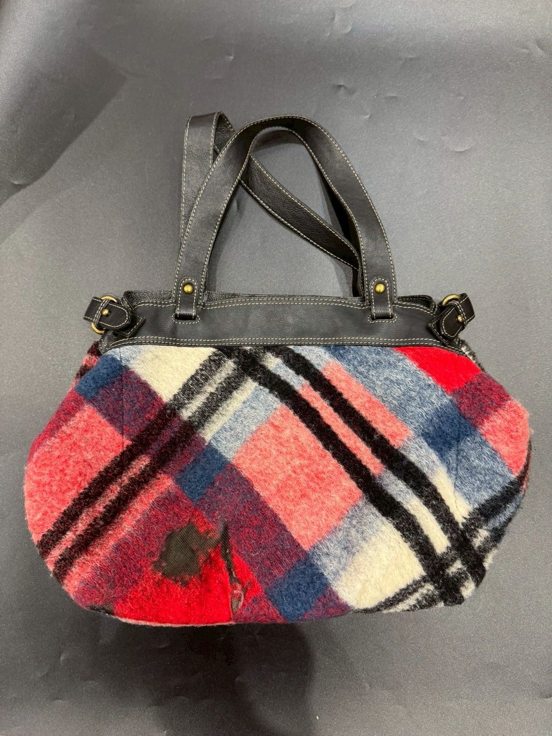 バーバリーブルーレーベル ハンドバッグ ツイード B25101547