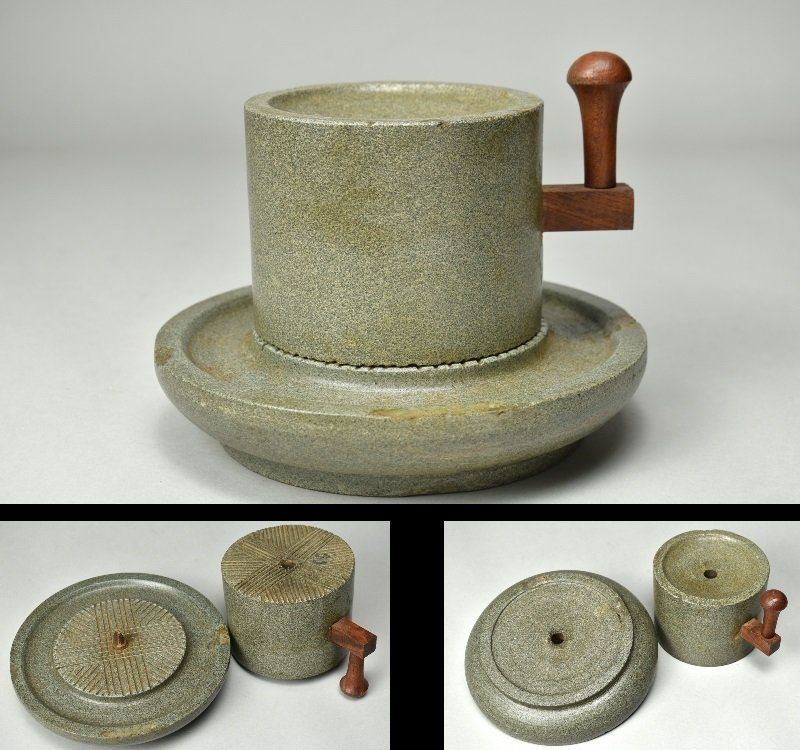 蔵C 9176 茶道具 茶臼 石臼 古民具 約5.3㎏